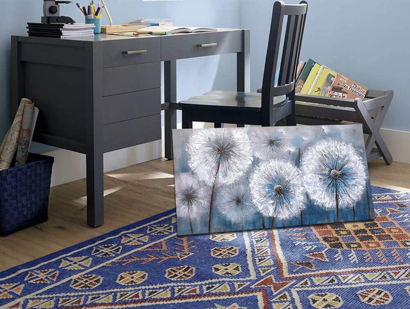 Pogusmavi Dandelion Painting Wall Art Canvas Print Picture for Living Room Large White Flower Flora Home Bedroom Decoration Modern Framed Artwork Decor, 20x40 - Image 5